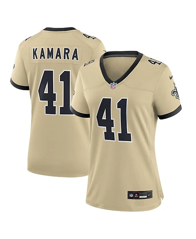 Nike Women's Alvin Kamara Gold New Orleans Saints Gameday Golds Alternate Game Player Jersey