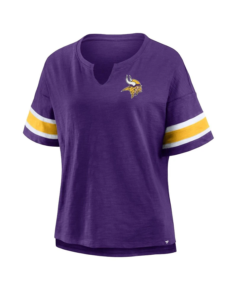 Fanatics Women's Purple Minnesota Vikings Redzone Curl Route T-Shirt
