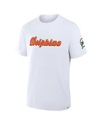 Fanatics Men's White Miami Dolphins Elevated Classic Legacy T-Shirt
