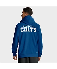 Nike Men's Royal Indianapolis Colts Sideline Standard Issue Initial Home Dri-fit Hoodie