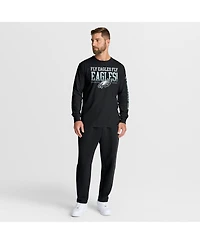 Fanatics Men's Black Philadelphia Eagles Hometown Sweep Legacy Long Sleeve T-Shirt