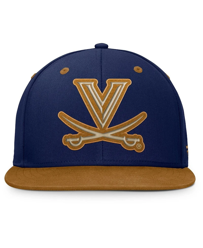 Fanatics Men's Navy/Brown Virginia Cavaliers NoBo Fitted Hat