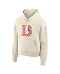Fanatics Women's Cream Denver Broncos Dove Legacy Pullover Hoodie