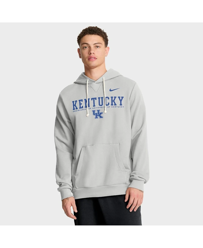 Nike Men's Gray Kentucky Wildcats 2025 Sideline Standard Issue Dri-fit Hoodie