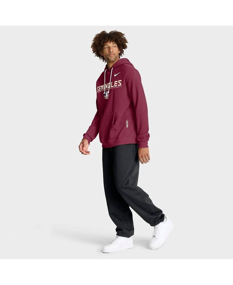 Nike Men's Garnet Florida State Seminoles 2025 Sideline Standard Issue Dri-fit Hoodie