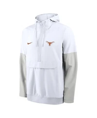Nike Men's White Texas Longhorns Anorak Half-Zip Hoodie Jacket