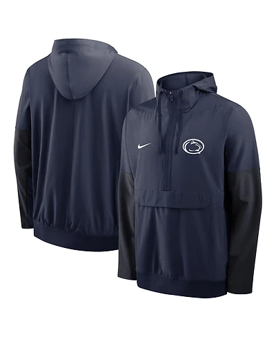 Nike Men's Navy Penn State Nittany Lions Anorak Half-Zip Hoodie Jacket