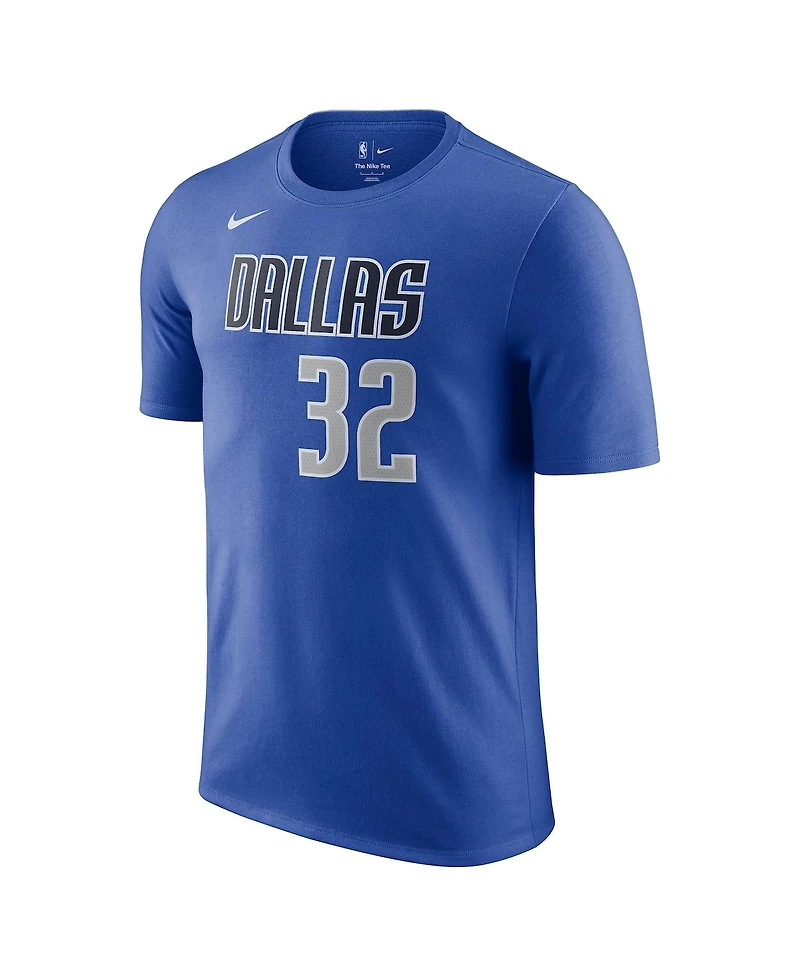Nike Men's Cooper Flagg Blue Dallas Mavericks 2025 Nba Draft Icon Name Number T-Shirt