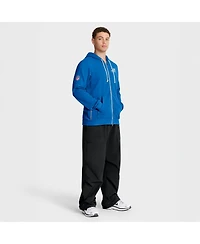 Nike Men's Blue Detroit Lions Sideline Standard Issue Utility Player Dri-fit Full-Zip Hoodie
