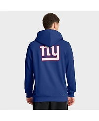 Nike Men's Royal New York Giants Sideline Standard Issue Utility Player Dri-fit Full-Zip Hoodie