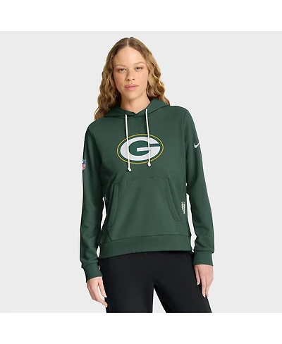 Nike Women's Green Bay Packers Sideline Standard Issue Initial Home Dri-fit Hoodie