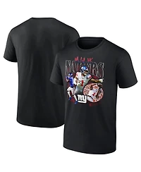 Fanatics Men's Malik Nabers Black New York Giants Notorious Player Graphic T-Shirt