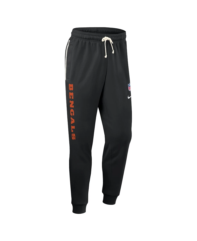 Nike Men's Black Cincinnati Bengals Sideline Standard Issue Ground Game Dri-fit Taper Pants