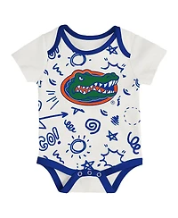 Outerstuff Baby Boys and Girls 3-Pack Florida Gators All Day Play Bodysuit Set