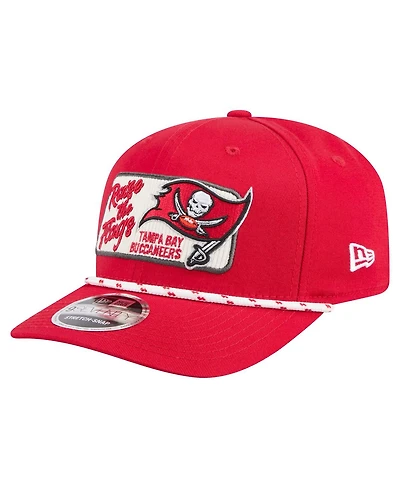 New Era Men's Red Tampa Bay Buccaneers Chant 9SEVENTY Stretch-Snap Hat