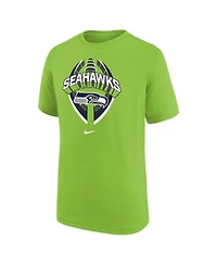 Nike Big Boys and Girls Neon Green Seattle Seahawks Icon Legend T-Shirt