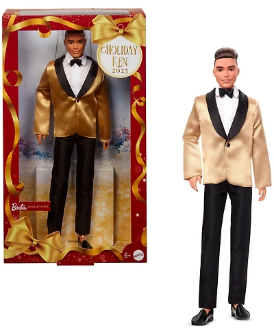 Barbie 2025 Holiday Ken Doll with Light Brown Hair