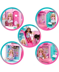 Barbie Chelsea Pop-Up Doll House with Doll and 15 Plus Accessories