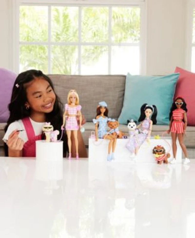 Barbie Twinning Looks Fashion Doll With Pet Dog Matching Clothes Accessories