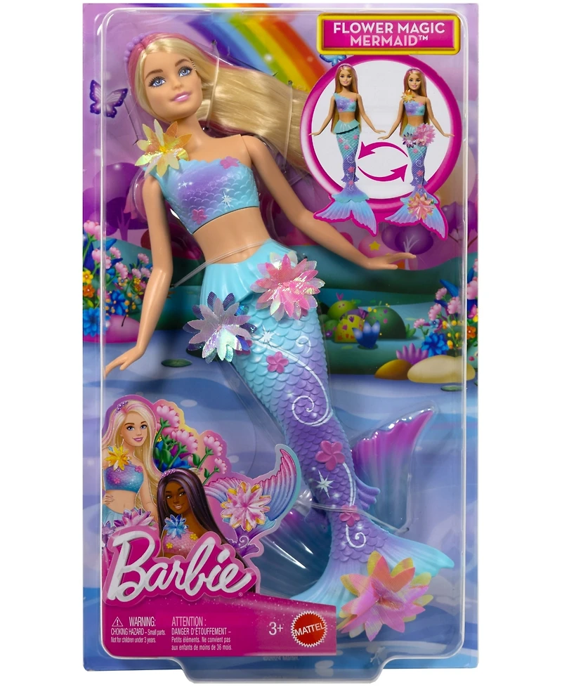 Barbie Flower Magic Mermaid Toy Doll