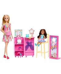 Barbie Day at the Fair Toy Playset with Face Paint and Photo Stand 2 Dolls and Accessories