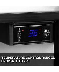 IceJungle 5.3 Cu. Ft. 160 Can Under Counter Freestanding Beverage Drink Fridge