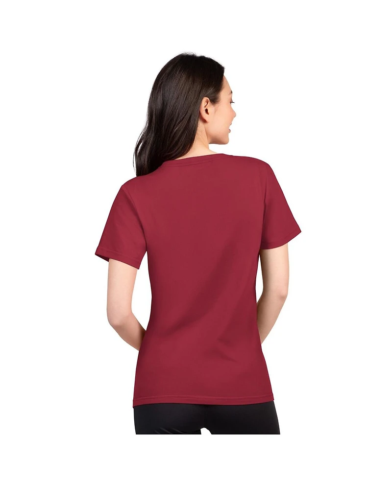 G-iii 4Her by Carl Banks Women's Burgundy Washington Commanders Super-Slim Lightweight Winning Crew T-Shirt