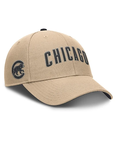 Nike Men's Khaki Chicago Cubs Rise Adjustable Hat