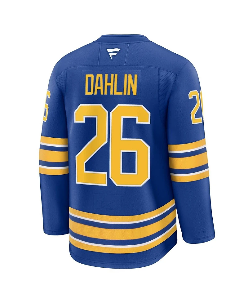 Fanatics Men's Rasmus Dahlin Royal Buffalo Sabres Premium Captain's Patch with Jersey