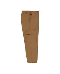 Tommy Hilfiger Toddler Boys 2-Piece Chambray Trim Printed Shirt and Prewashed Twill Jogger Pants