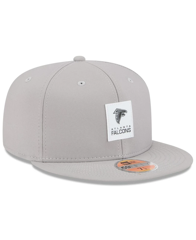 New Era Men's Gray Atlanta Falcons 2025 Sideline 59FIFTY Fitted Hat