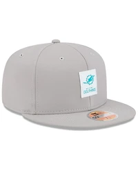 New Era Men's Gray Miami Dolphins 2025 Sideline 59FIFTY Fitted Hat