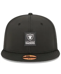 New Era Men's Black Las Vegas Raiders 2025 Sideline 59FIFTY Fitted Hat
