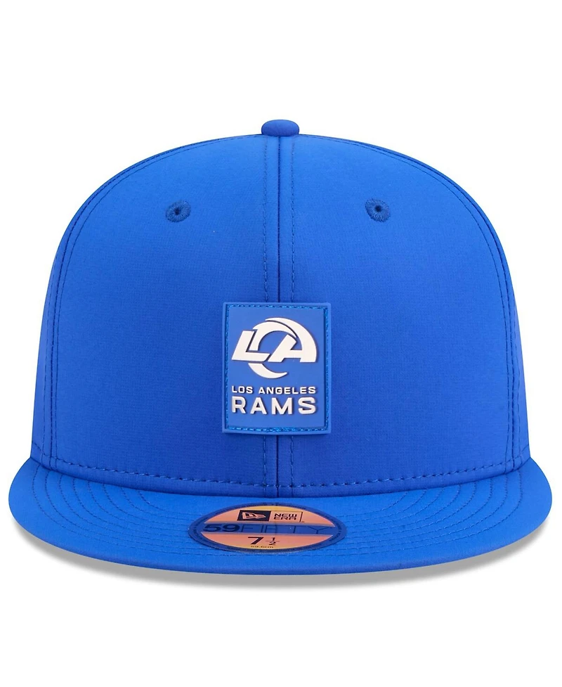 New Era Men's Royal Los Angeles Rams 2025 Sideline 59FIFTY Fitted Hat