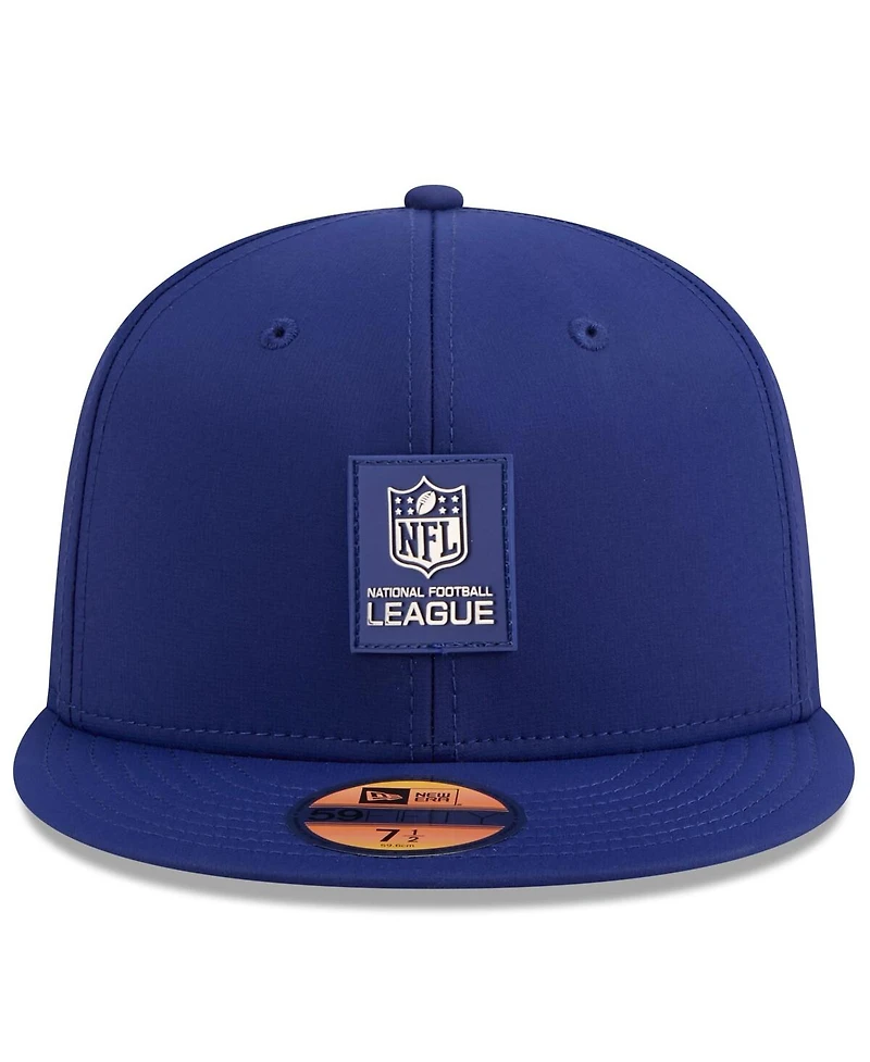 New Era Men's Blue Nfl 2025 Sideline 59FIFTY Fitted Hat
