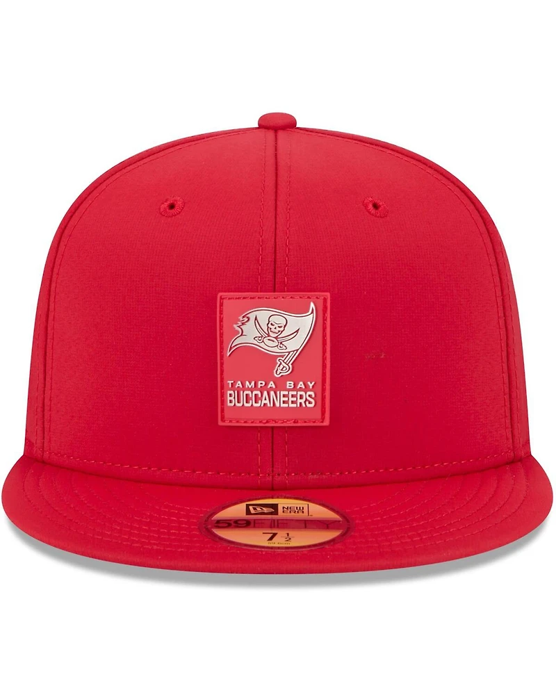 New Era Men's Red Tampa Bay Buccaneers 2025 Sideline 59FIFTY Fitted Hat