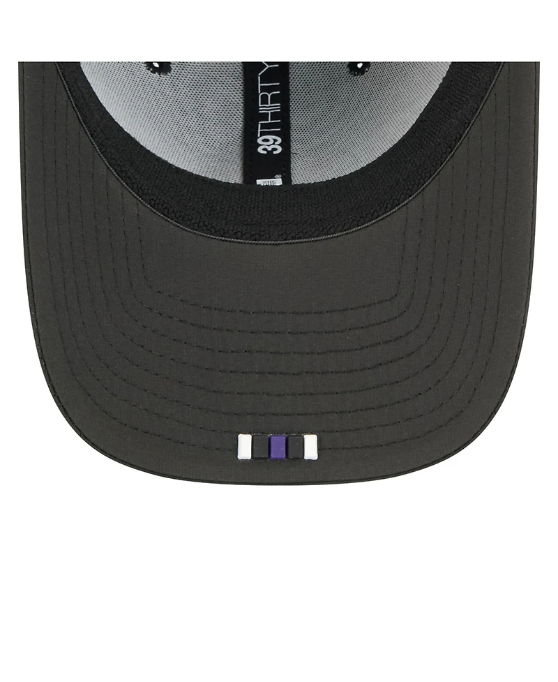New Era Men's Black Baltimore Ravens 2025 Sideline 39THIRTY Flex Hat