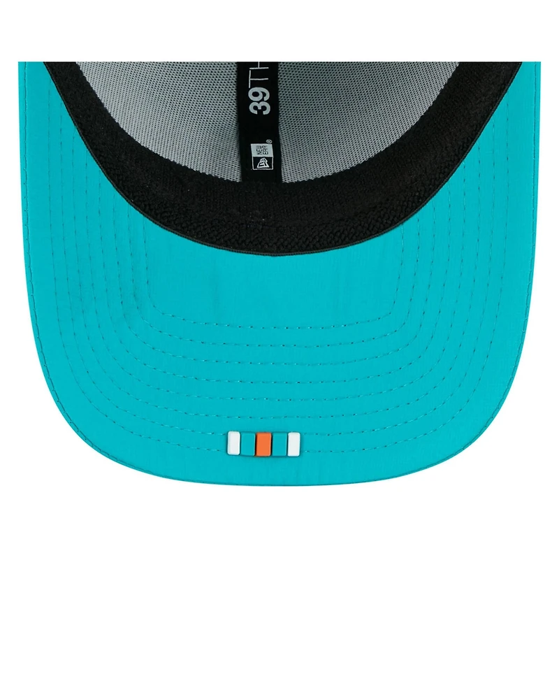 New Era Men's Aqua Miami Dolphins 2025 Sideline 39THIRTY Flex Hat