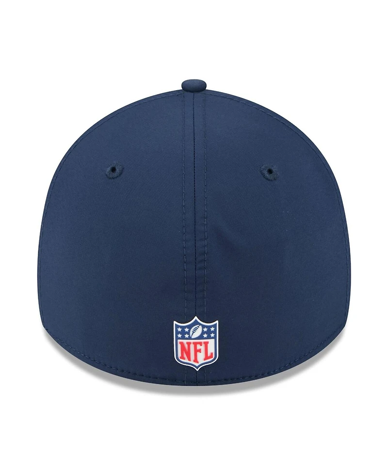 New Era Men's Navy England Patriots 2025 Sideline 39THIRTY Flex Hat