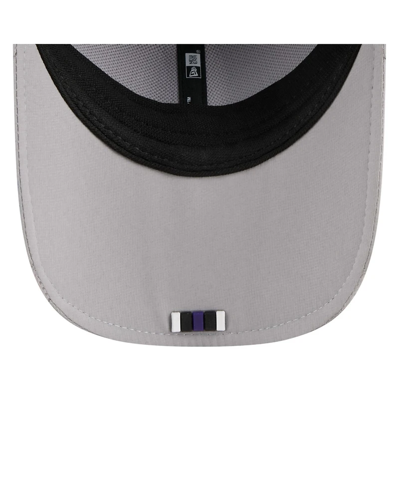 New Era Men's Gray Baltimore Ravens 2025 Sideline M-crown 9FORTY Adjustable Hat