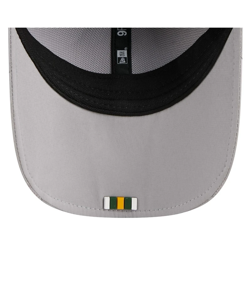 New Era Men's Green Green Bay Packers 2025 Sideline M-crown 9FORTY Adjustable Hat