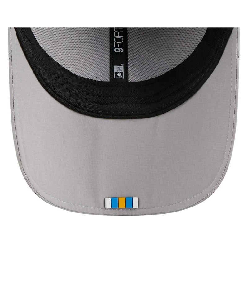 New Era Men's Gray Los Angeles Chargers 2025 Sideline M-crown 9FORTY Adjustable Hat