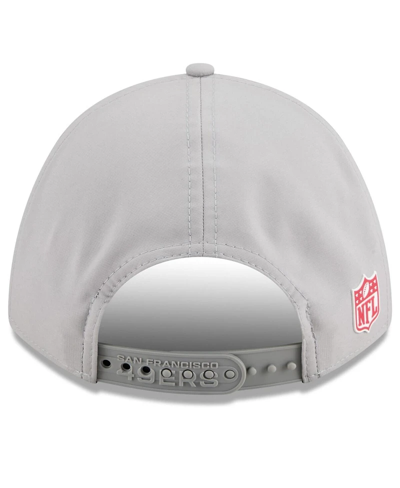 New Era Men's Gray San Francisco 49ers 2025 Sideline M-crown 9FORTY Adjustable Hat