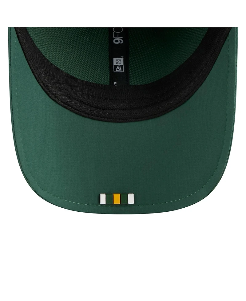 New Era Men's Green Green Bay Packers 2025 Sideline M-Crown 9FORTY Adjustable Hat