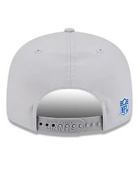 New Era Men's Gray New York Giants 2025 Sideline Split Panel 9FIFTY Snapback Hat