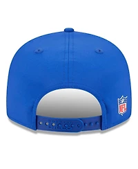 New Era Men's Royal Buffalo Bills 2025 Sideline Throwback Split Panel 9FIFTY Snapback Hat