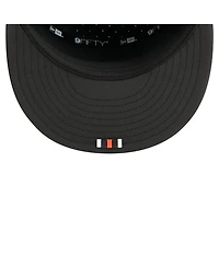 New Era Men's Black Cincinnati Bengals 2025 Sideline Split Panel 9FIFTY Snapback Hat