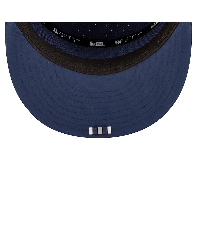 New Era Men's Navy Dallas Cowboys 2025 Sideline Split Panel 9FIFTY Snapback Hat