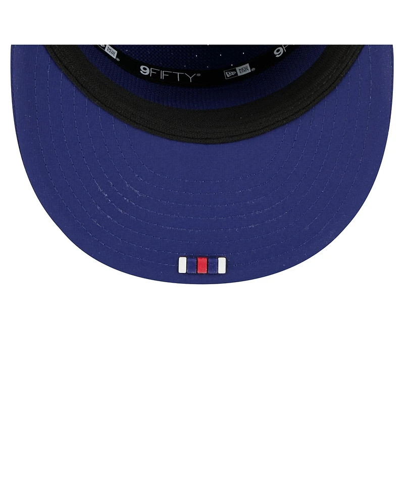 New Era Men's Blue Nfl 2025 Sideline Split Panel 9FIFTY Snapback Hat