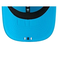 New Era Men's Blue Carolina Panthers 2025 Sideline 9SEVENTY Trucker Adjustable Hat